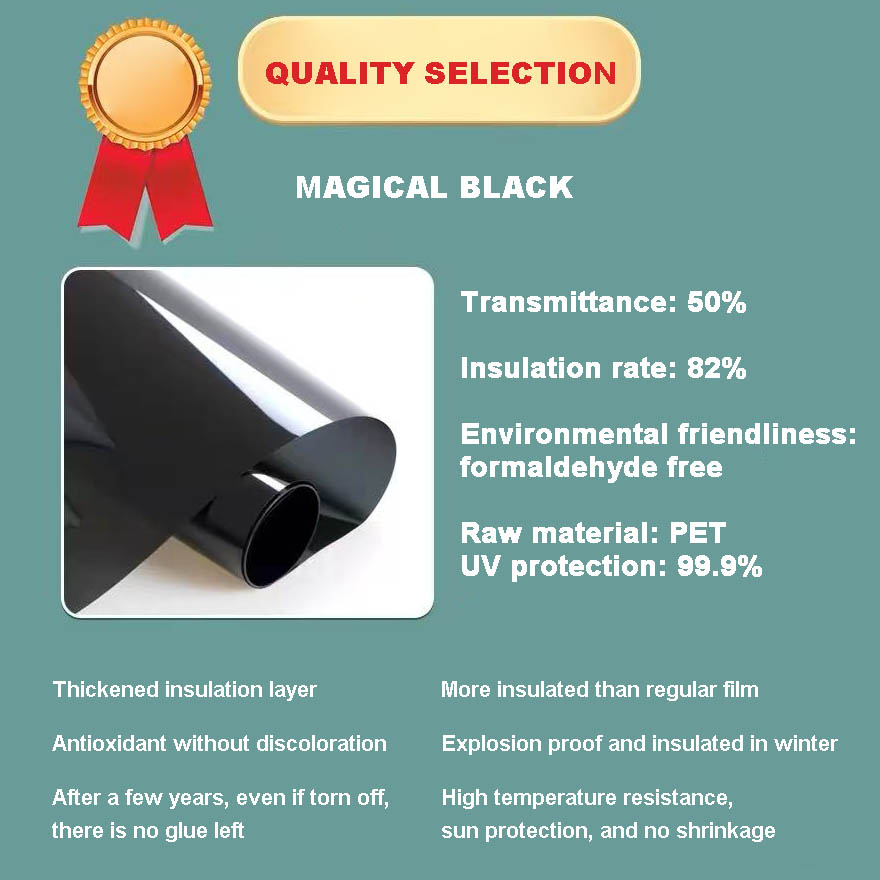 One-Way Film Static Film Glass Film Magic Black